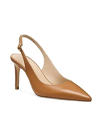 Power 75MM Leather Slingback Pumps
