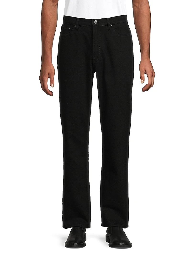 Finn Stretch-Cotton Straight Jeans