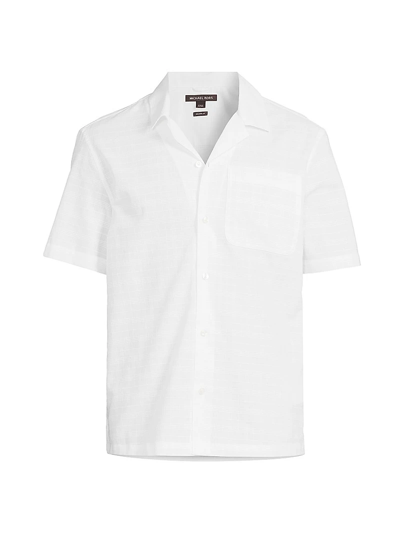 Cotton Dobby Check Shirt