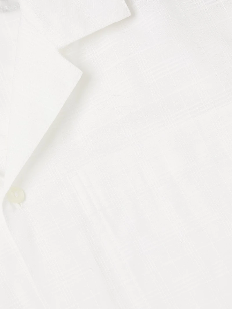 Cotton Dobby Check Shirt