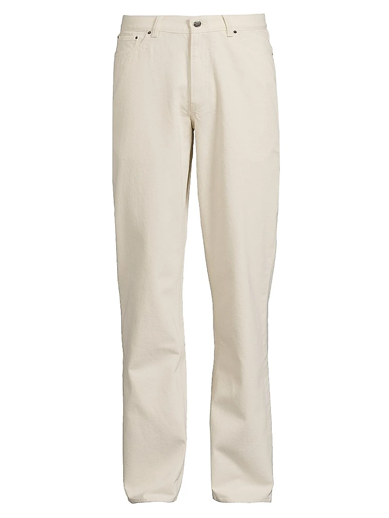 Finn Seeded Straight-Leg Jeans