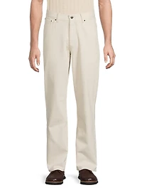 Finn Seeded Straight-Leg Jeans