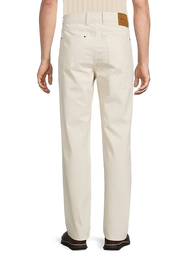 Finn Seeded Straight-Leg Jeans