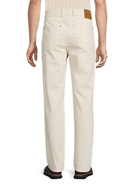 Finn Seeded Straight-Leg Jeans