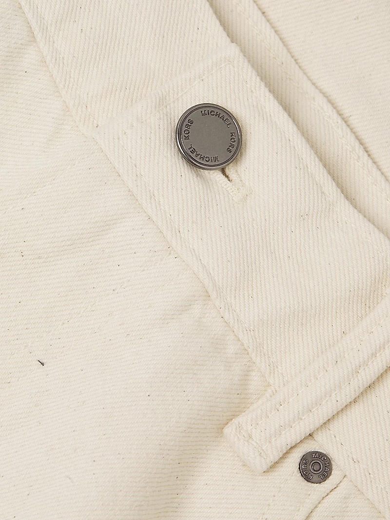 Finn Seeded Straight-Leg Jeans