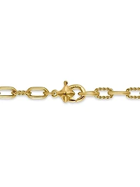 DY Madison Pavé Bead Station Necklace in 18K Yellow Gold, 3MM
