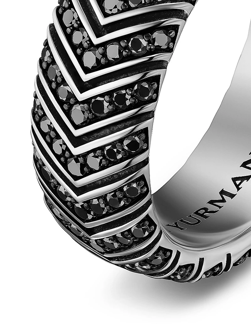 Chevron Band Ring Sterling Silver