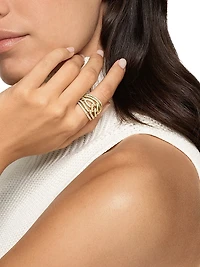 Wisteria Dome Ring 18K Yellow Gold