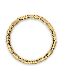 Chevron Link Bracelet 18K Yellow Gold, 7.6MM