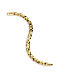 Chevron Link Bracelet 18K Yellow Gold, 7.6MM