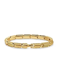 Chevron Link Bracelet 18K Yellow Gold, 7.6MM