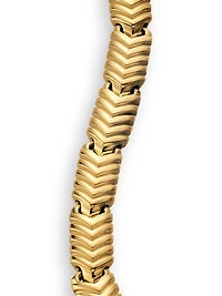 Chevron Link Bracelet 18K Yellow Gold, 7.6MM