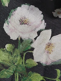 Floral Satin Jacquard A-Line Gown