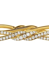 Wisteria Bangle Bracelet 18K Yellow Gold