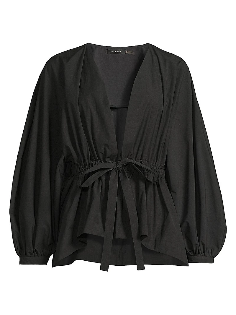Voluminous Puff-Sleeve Jacket