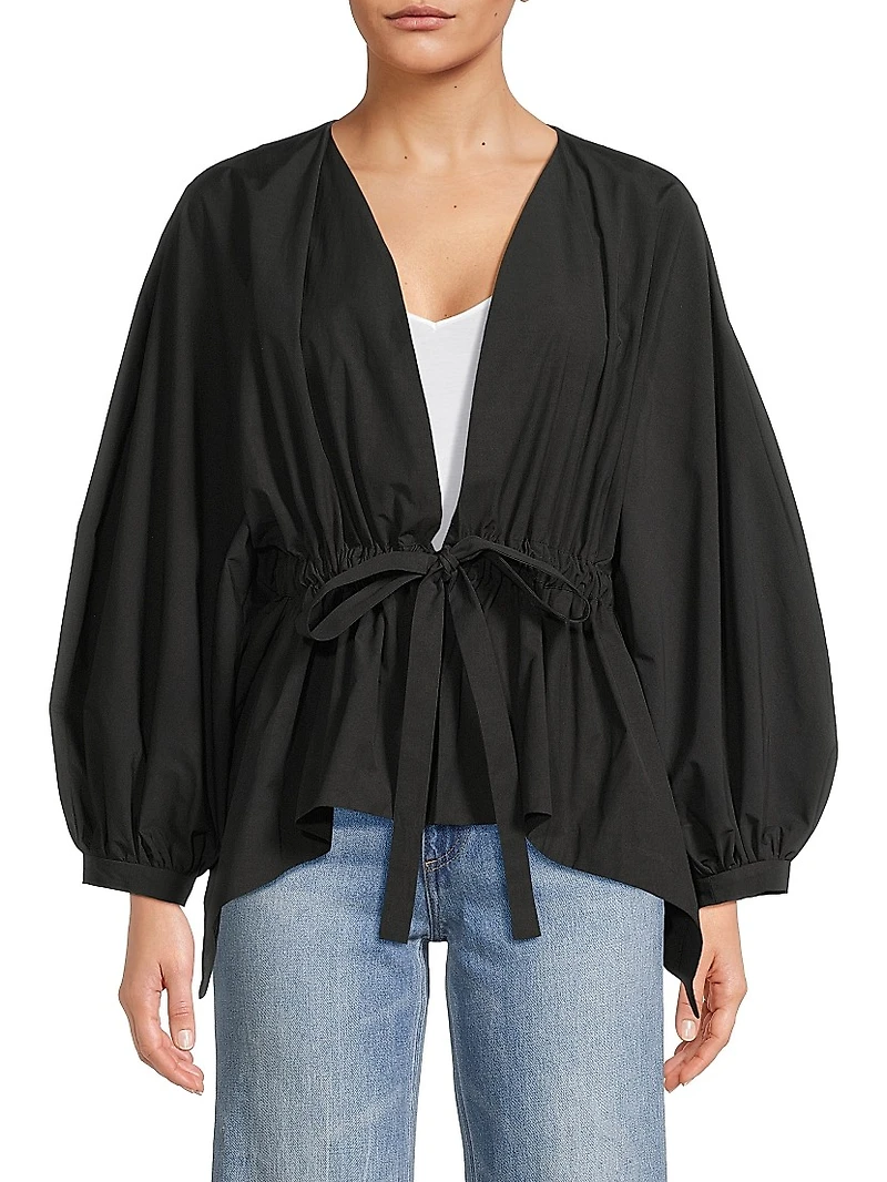 Voluminous Puff-Sleeve Jacket