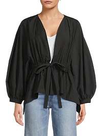 Voluminous Puff-Sleeve Jacket