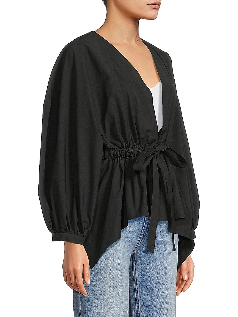 Voluminous Puff-Sleeve Jacket