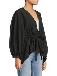 Voluminous Puff-Sleeve Jacket