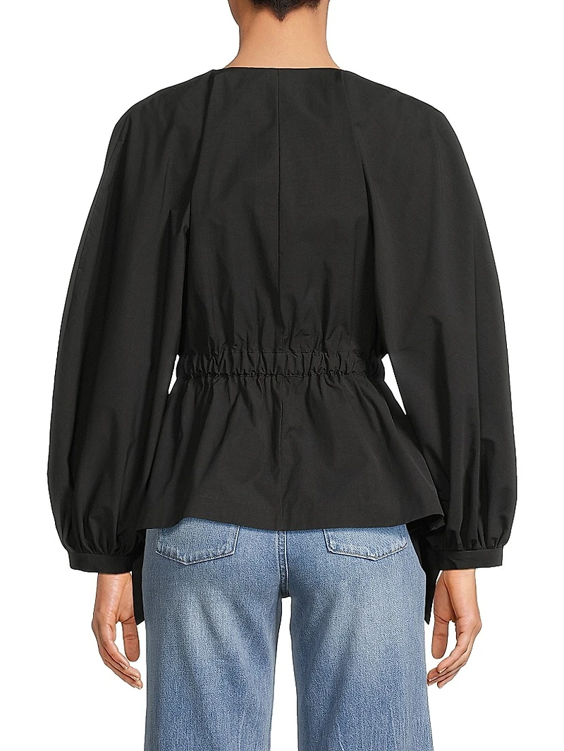 Voluminous Puff-Sleeve Jacket
