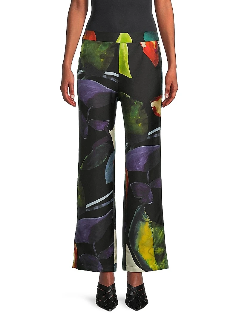 Yoru Silk Twill Pull-On Pants