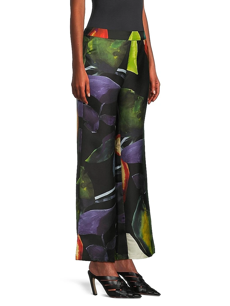 Yoru Silk Twill Pull-On Pants