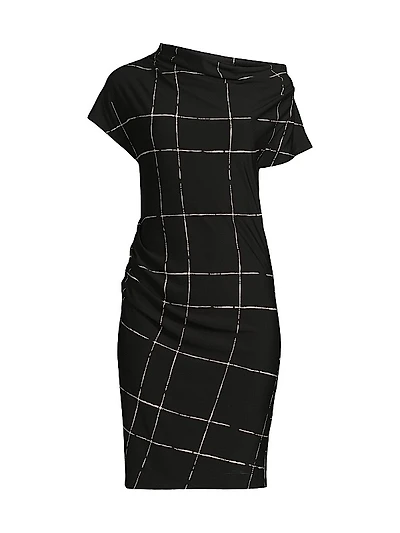 Asymmetric Drape Dress