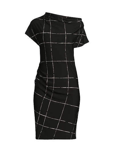 Asymmetric Drape Dress
