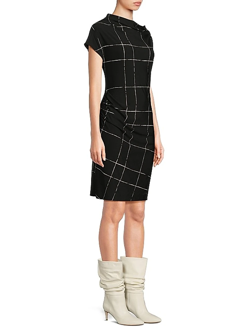 Asymmetric Drape Dress