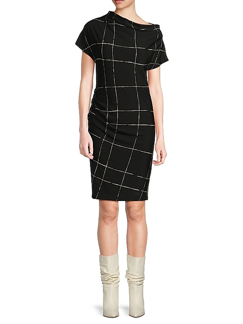Asymmetric Drape Dress