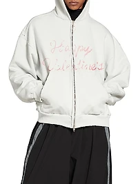 Lipstick Valentines Zip-Up Hoodie Regular Fit