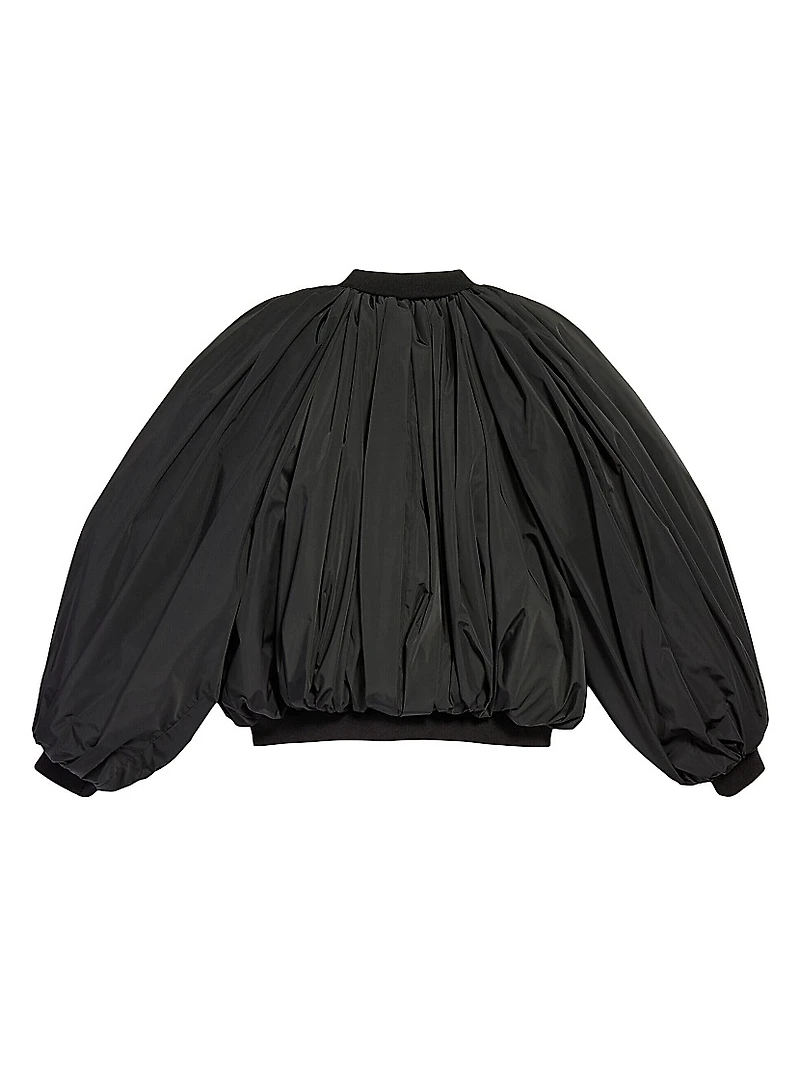 Draped Bomber Jacket