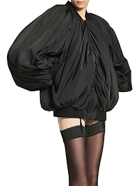 Draped Bomber Jacket