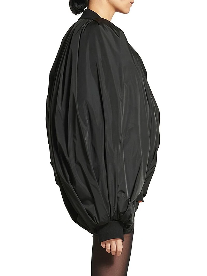 Draped Bomber Jacket