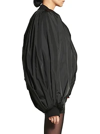 Draped Bomber Jacket