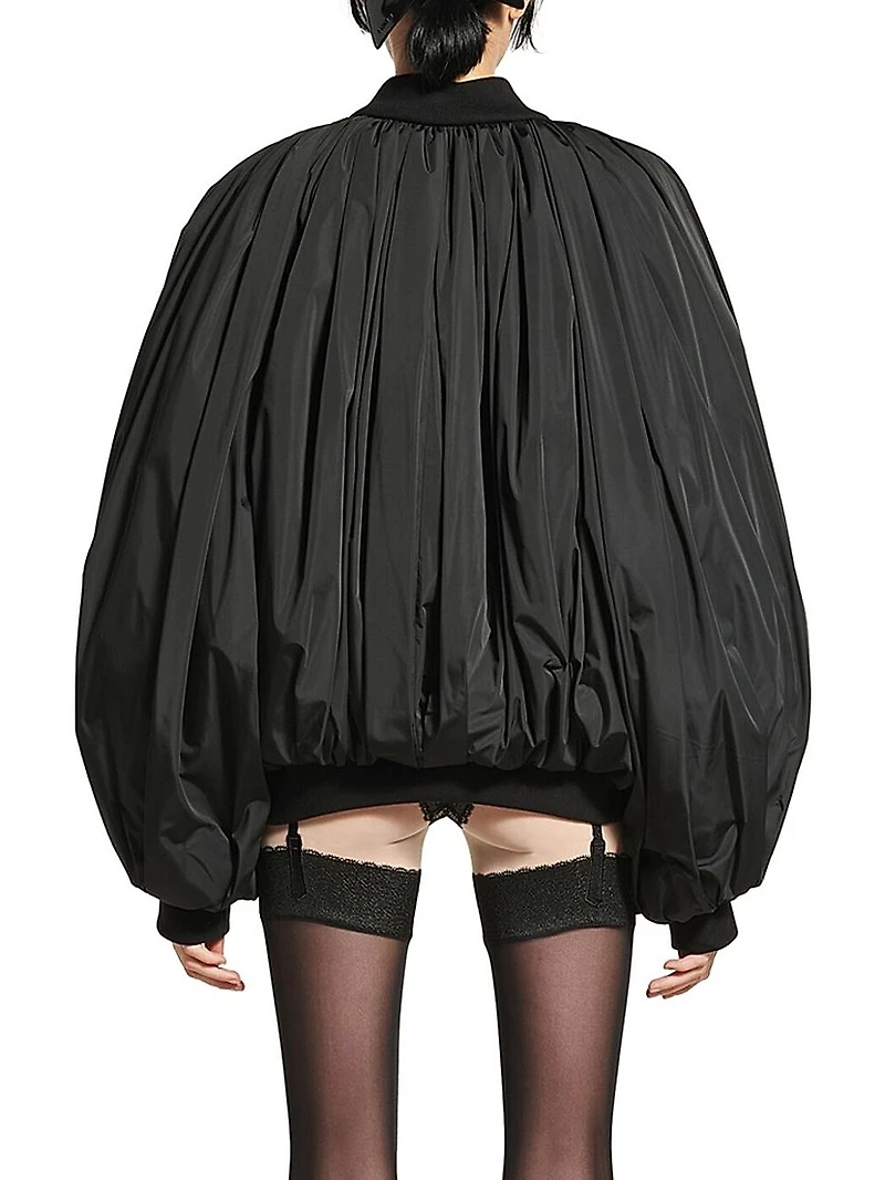 Draped Bomber Jacket