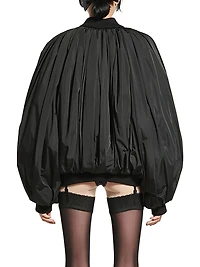 Draped Bomber Jacket