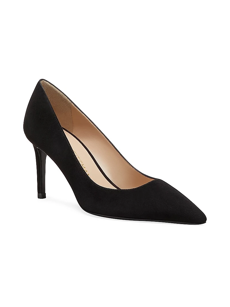 Stuart Power 75MM Suede Pumps