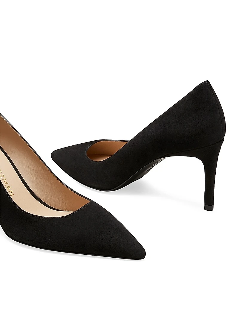 Stuart Power 75MM Suede Pumps