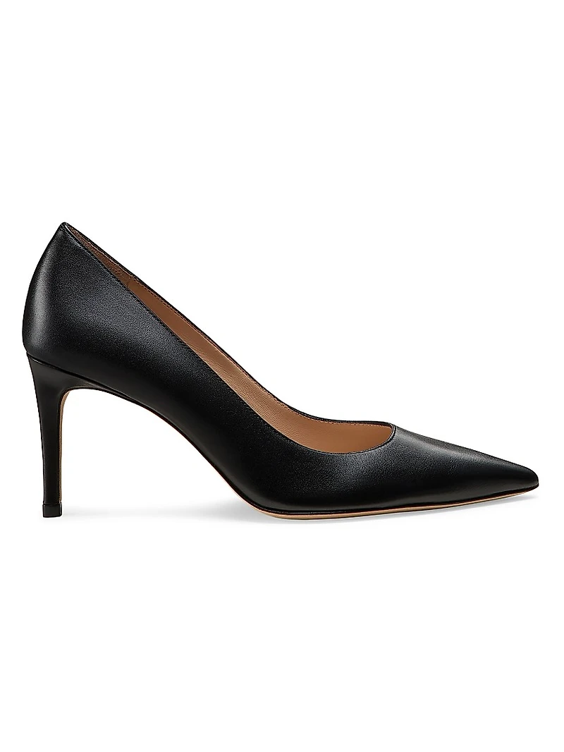 Stuart Power 75MM Leather Pumps