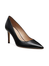 Stuart Power 75MM Leather Pumps