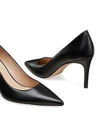 Stuart Power 75MM Leather Pumps