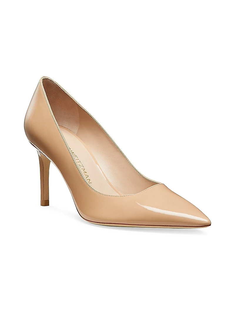 Stuart Power 75MM Patent Leather Pumps