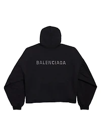 Back Cropped Hoodie