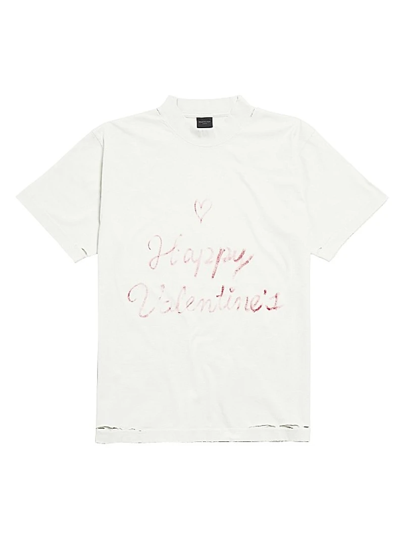 Lipstick Valentines T-Shirt Small Fit