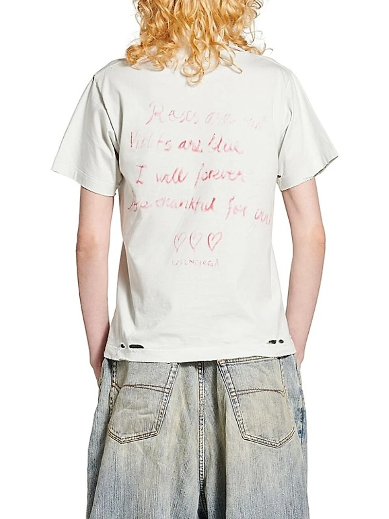 Lipstick Valentines T-Shirt Small Fit