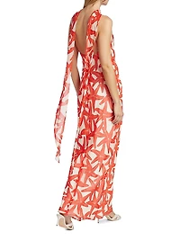Ashton Starfish Halterneck Maxi Dress