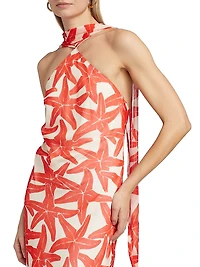 Ashton Starfish Halterneck Maxi Dress