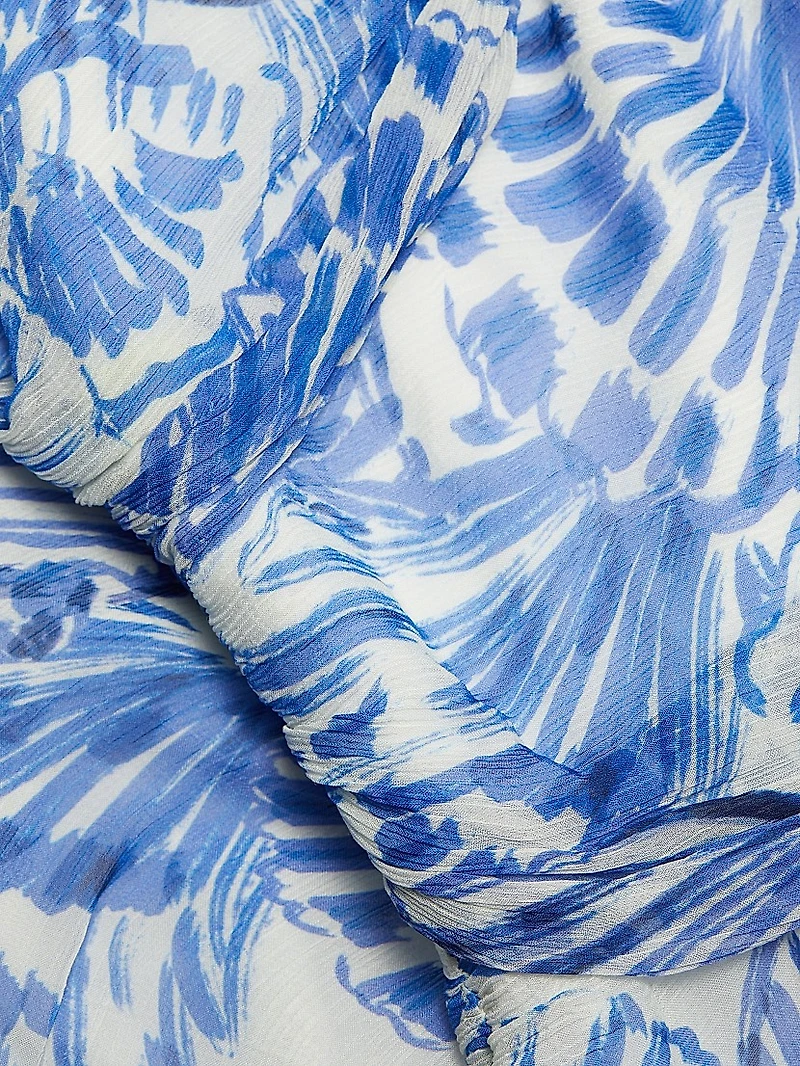 Marabou Printed Halterneck Dress