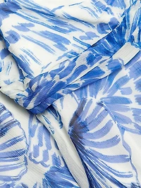 Liana Shell Print Silk Minidress